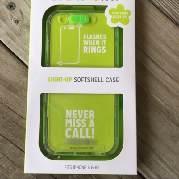 NEW iphone 6/6s Green Lighted Phone Case Flashing - Picture 2 of 5